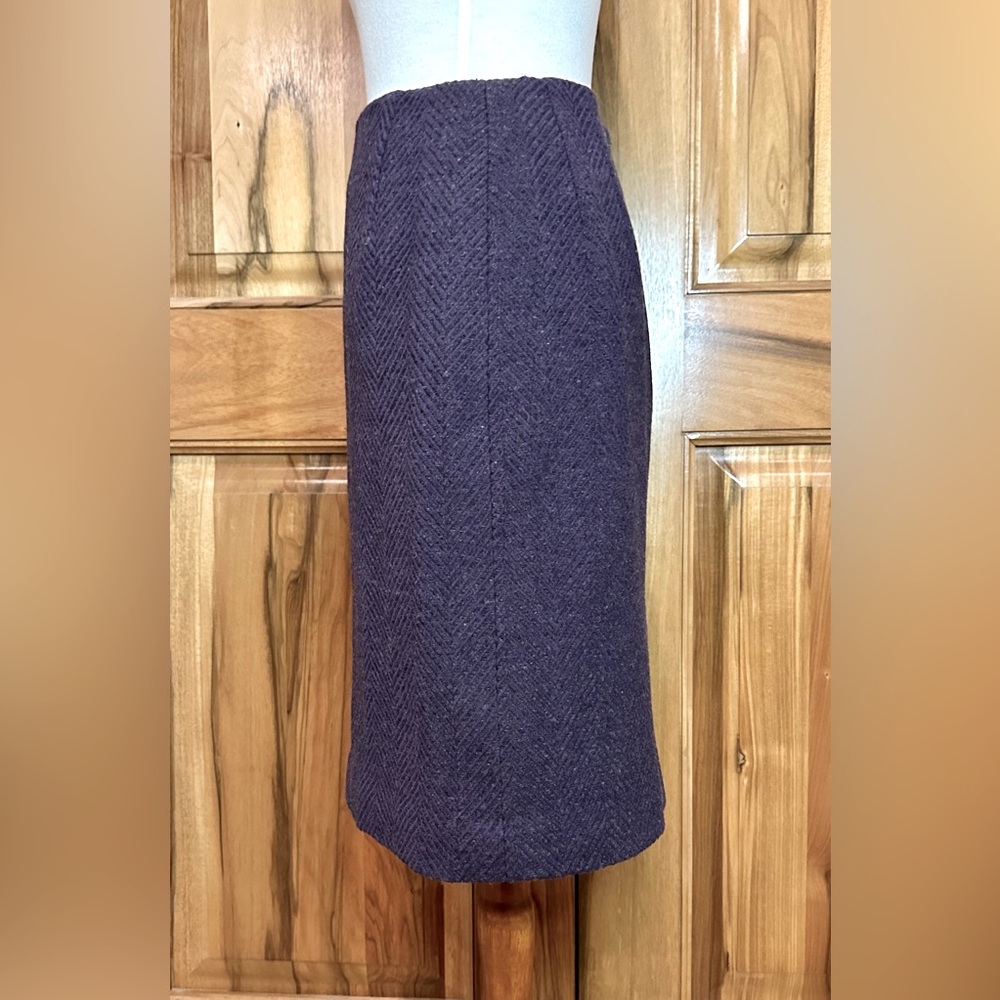 Pendleton - Heather Gray & Purple Herringbone Pen… - image 4